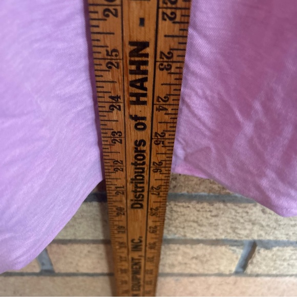 NWT Jones New York Women's Stretch Chambray Snap Front Knit Shirt Pink Size S - Picture 11 of 11